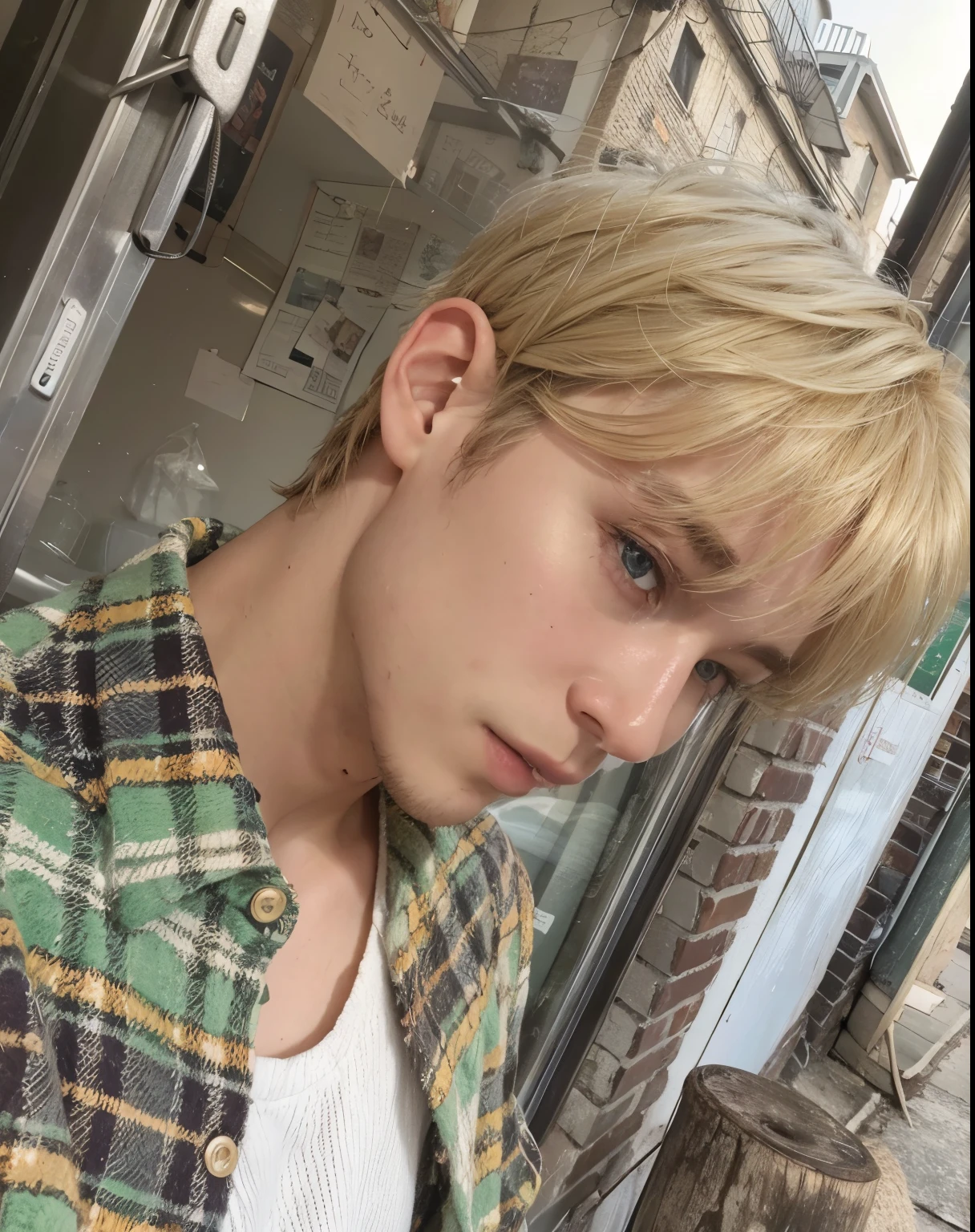 blonde man