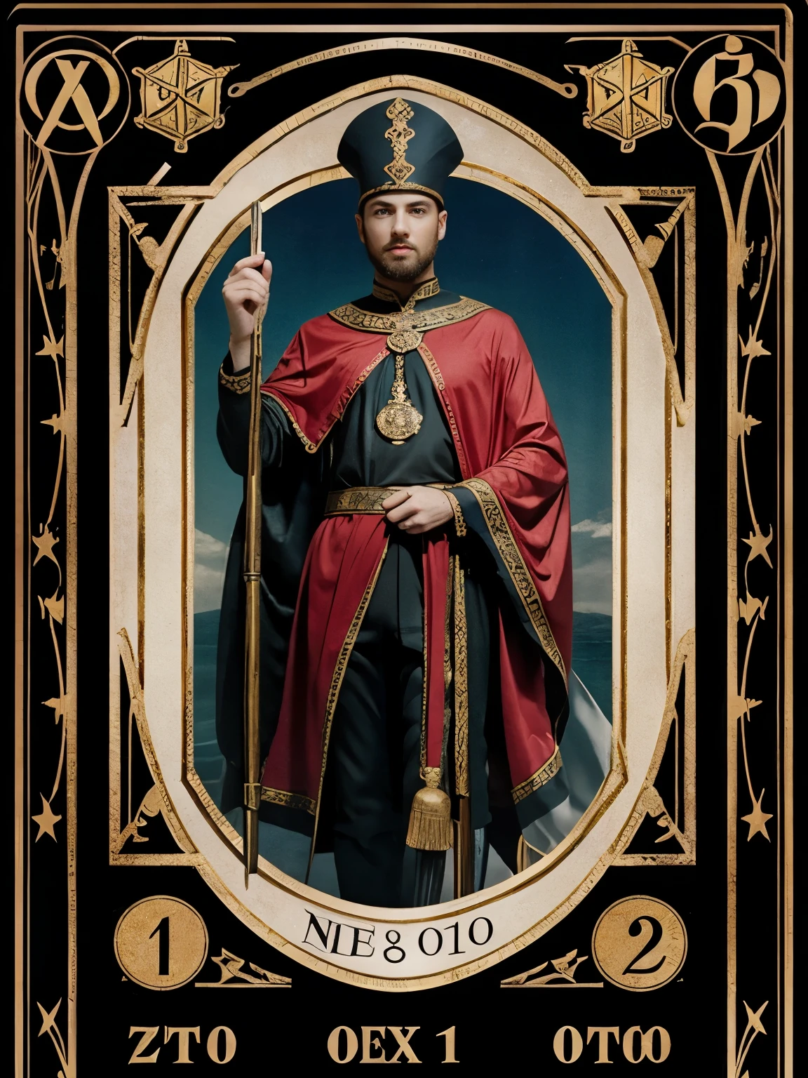 Tarot card number Zero, Major Arcana 0-CARD, print number O