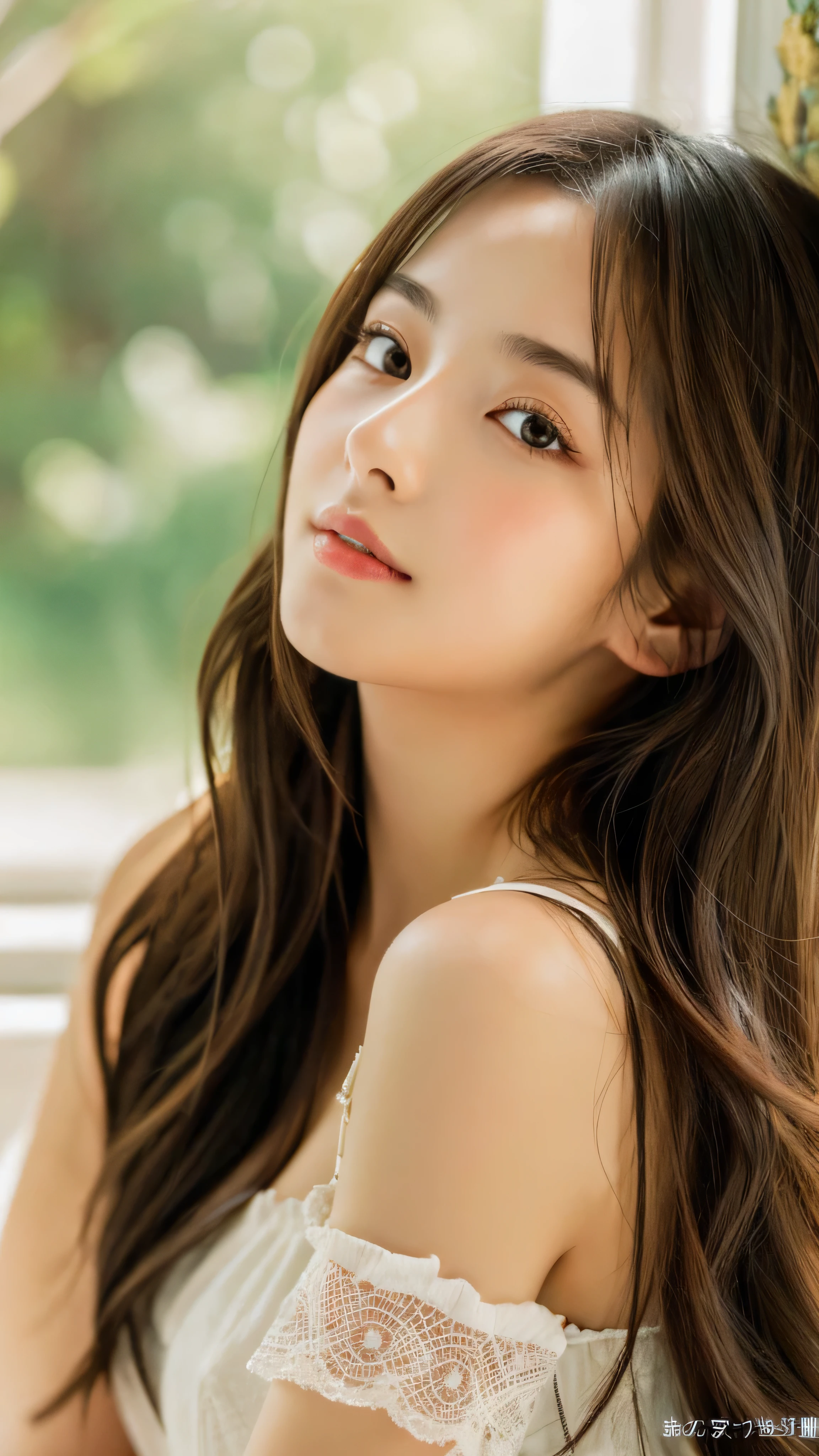 (((8k,Very detailed,Attention to detail、Highest quality,masterpiece,Attention to detail))),RAW Photos & Realistic atmosphere,beautiful黒い瞳,Glossy Lips,Thin eyebrows,beautiful Eyes、Soft white skin that shines in every detail、彼女の深い黒色の目はとてもbeautifulです,とてもbeautiful顔,とてもbeautiful顔、A vivid face,beautiful, Glowing Lips,beautiful Eyebrows,Infinite Reality, Realistic Young Gravure Idol,Very cute woman , Young Gravure Idol, Young Gravure Idol, とても美しくてかわいいbeautiful 21 year old 美女,Incredibly beautiful and elegant,beautiful 21 year old 美女,Natural soft light,(Shiny Hair,,beautiful and kind eyes:1.5),Gentle features,Shapely breasts,Long Hair,beautiful posture,No makeup,Let's take a look at the camera,shirt,Japanese women,((Conservative dress))