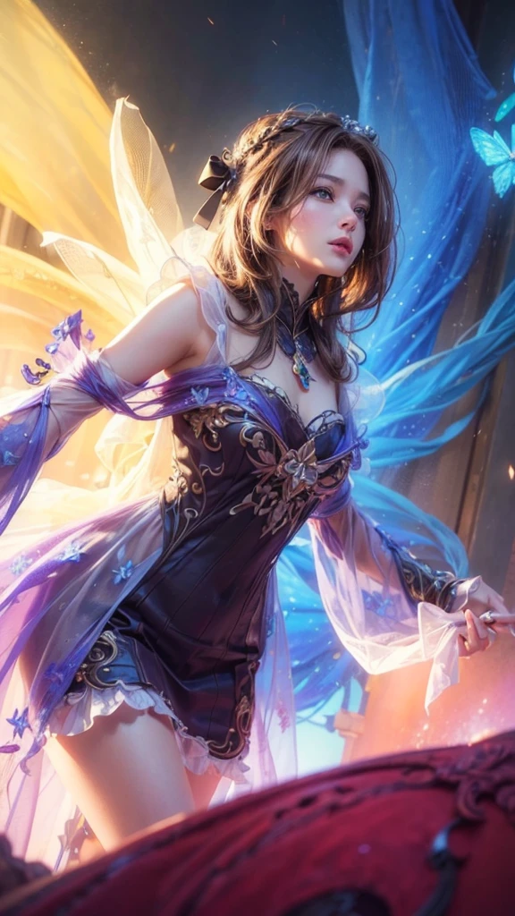 (photorealistic:1.4), best quality, masterpiece, ultra high res, 1girl, (detailed face:1.2), (detailed hair:1.2), (detailed clothes:1.2), 4k, (detailed color:1.2), (light brown hair)