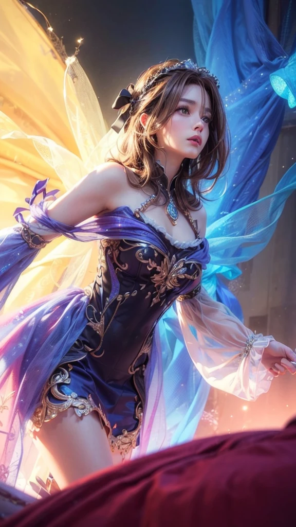 (photorealistic:1.4), best quality, masterpiece, ultra high res, 1girl, (detailed face:1.2), (detailed hair:1.2), (detailed clothes:1.2), 4k, (detailed color:1.2), (light brown hair)