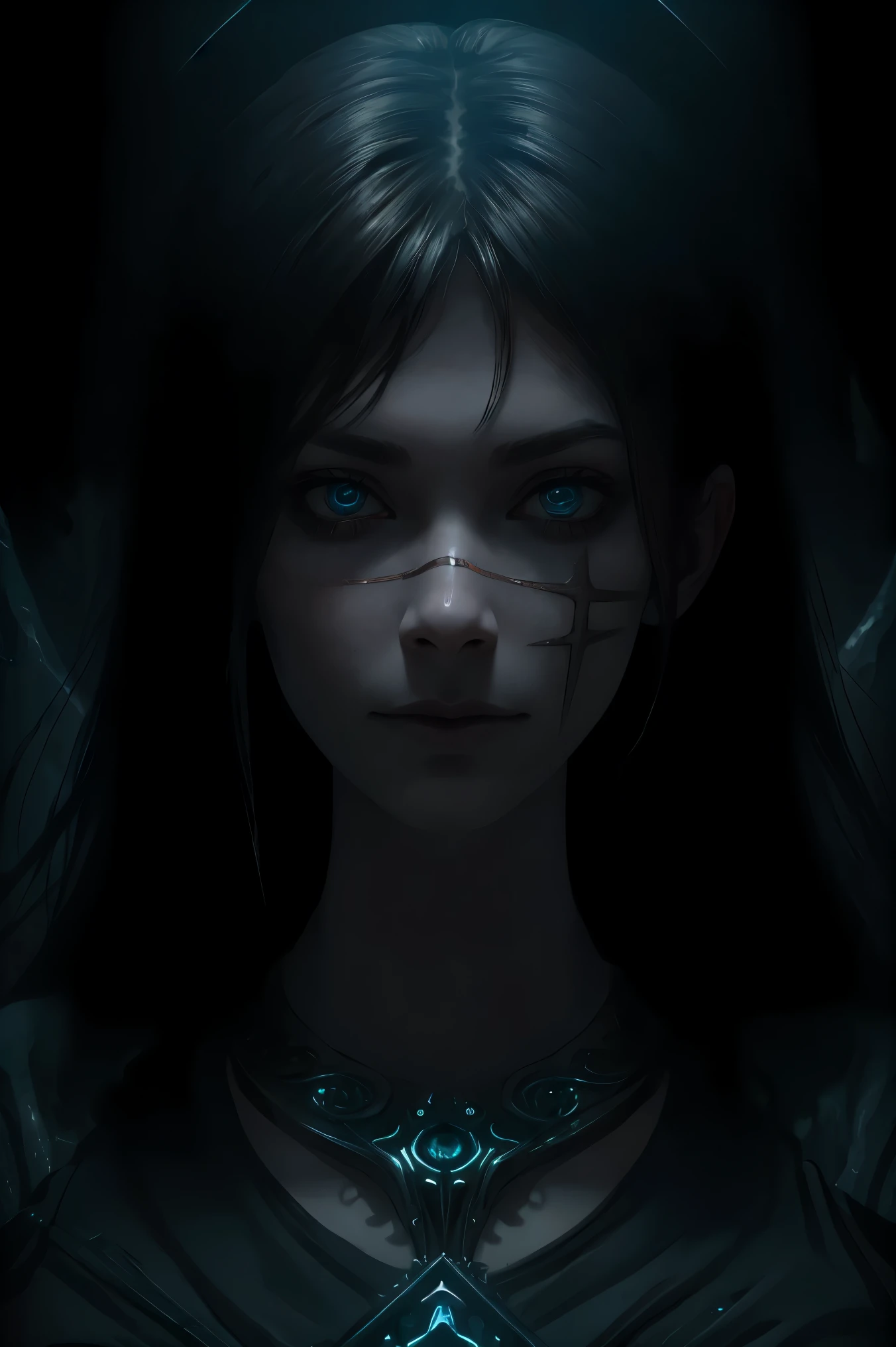 macabre, pale, perfect, beautiful, The abandoned summoner, Sith eyes, Hidden Utopia, flawless, Sophie Burrell, of 20 years, Neo Black, subtle motif, .RAW, (The best quality:1.2), ultra detailed, (realist:1.37), Portraits, cinematic lighting, chiaroscuro, Shibori Lighting, by Amy Sol and Jim Henson