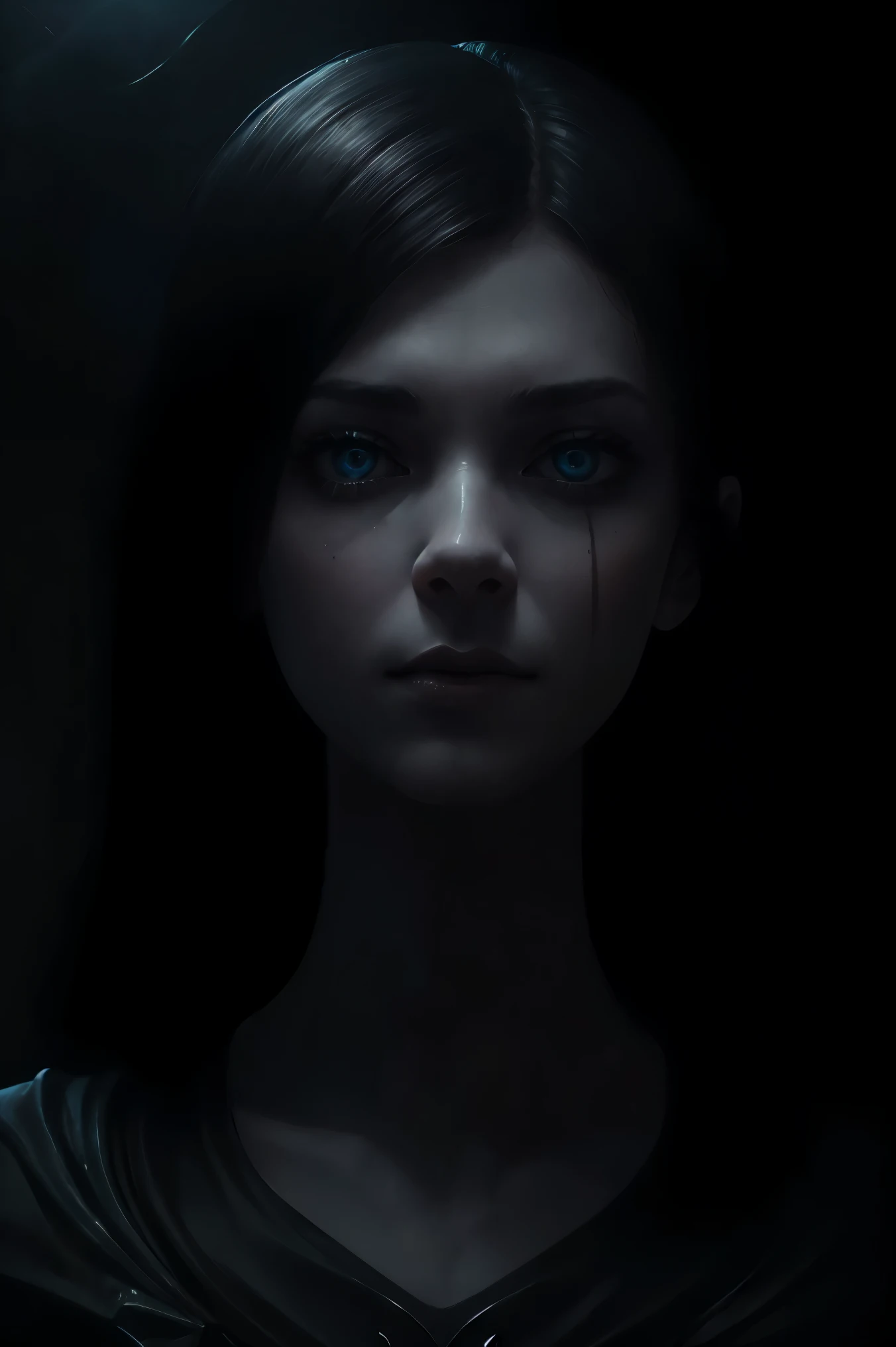 macabre, pale, perfect, beautiful, The abandoned summoner, Sith eyes, Hidden Utopia, flawless, Sophie Burrell, of 20 years, Neo Black, subtle motif, .RAW, (The best quality:1.2), ultra detailed, (realist:1.37), Portraits, cinematic lighting, chiaroscuro, Shibori Lighting, by Amy Sol and Jim Henson