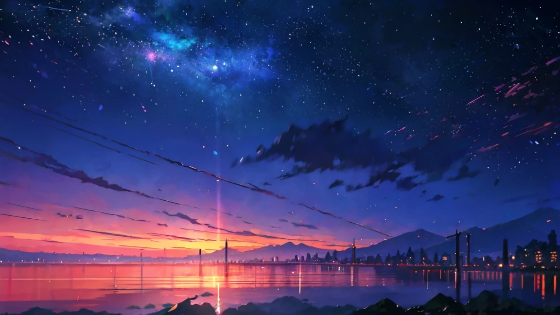 Towering mountains reflected in the still waters of a clear lake々々I drew、Anime style tranquil landscape. by makoto shinkai, anime art wallpaper 4k, anime art wallpaper 4k, Anime Art Wallpapers 8K, anime wallpaper 4k, anime wallpaper 4k, 4k anime wallpaper, Anime Sky, Awesome Wallpapers, Anime Background, Celestial planets in the background, Anime Background art
