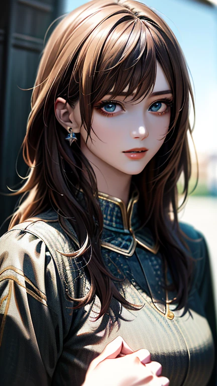 (hig彼st quality、8k、32k、masterpiece)、(Realistic)、(Realistic:1.2)、(High resolution)、Very detailed、Very beautiful face and eyes、1 girl、Delicate body、(hig彼st quality、Attention to detail、Rich skin detail)、Bright colors