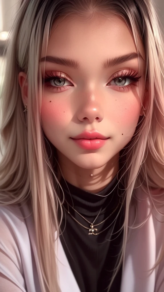 Cute girl, 🤍🖤❤💛🤍