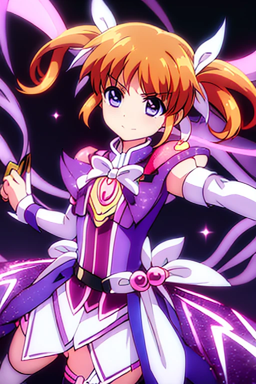 (((Magical Girl Costume)))、Demon Sword、garter belt、White ribbon