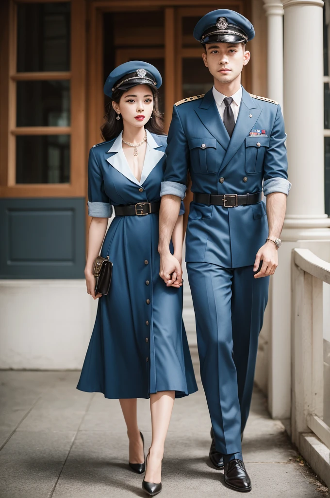 Gemini couple dressed like they were in 1945