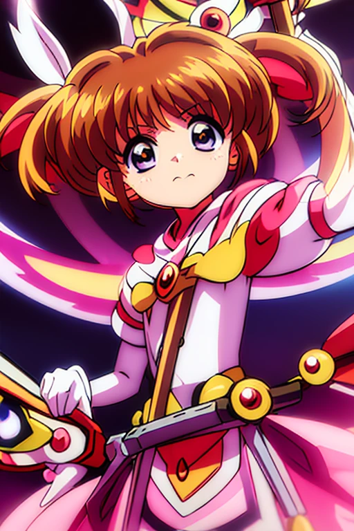 (((Cardcaptor Sakura Costume)))、Demon Sword、garter belt、White ribbon