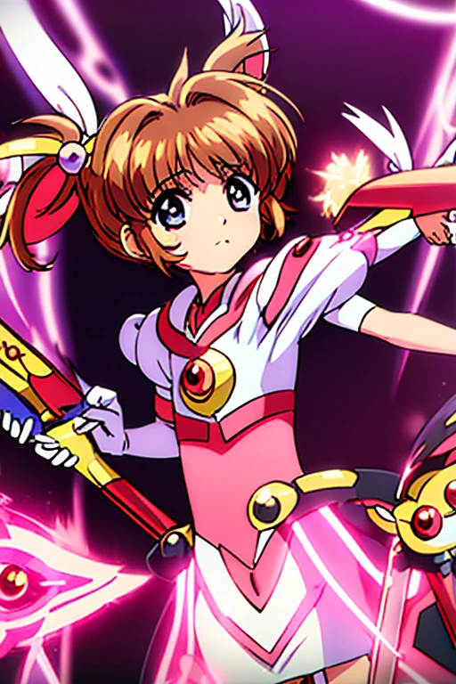 (((Cardcaptor Sakura Costume)))、Demon Sword、garter belt、White ribbon