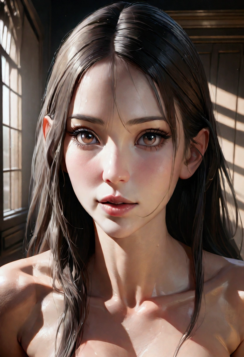 Girl with no clothes realistic ultra hd 8k