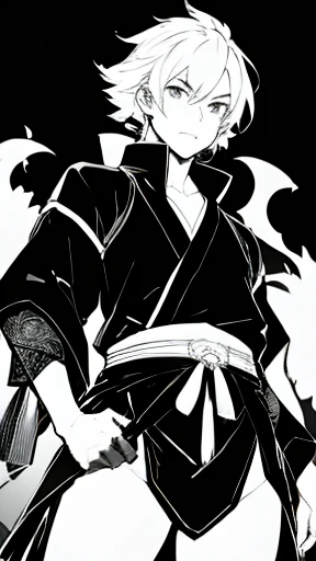 Black and White、Monochrome、三国志の武将のMonochrome