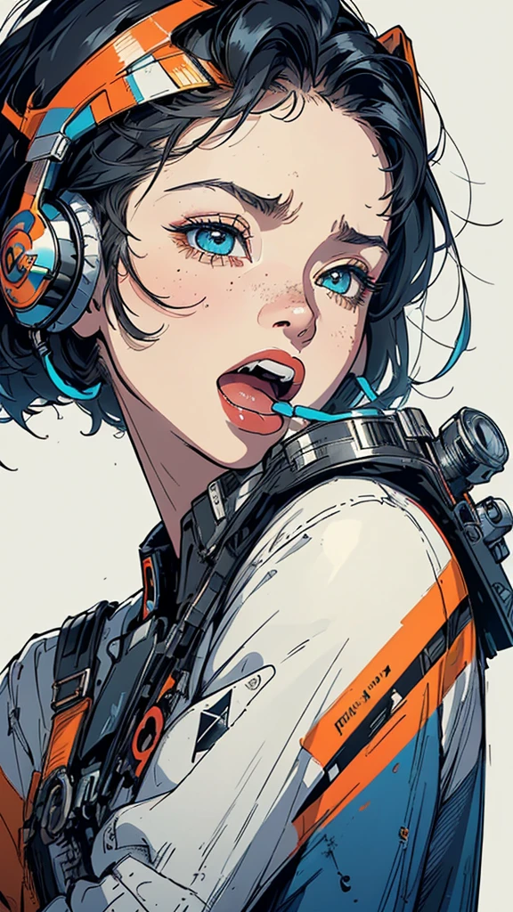 (((masterpiece, highest quality))),(((solo:1.2))),(((1girl:1.2))),32k wallpaper, very detailed, poster, vintage science fiction,(((((geometric cinematic movie poster))))), ((bauhaus)),(shape),(((abstract))),(mid century modern),(((((portfolio))))),(((((Close-up))))),(((((bust up))))),((((more various angle)))),((((highlight)))),((((heterochromia)))),(((complete. detailed face))),((((Extremely talented)))),(((((most complecated futristic machine))))),(Colorful color scheme),(((detailed unlimited complete equipment : headphone like a rail gun))),(((((Absolutely simple background))))),(((Texture for people : grunge))),(((Cheek resting on hand))),((Rest on your chin))),(((((open mouth amazing wide))))),(((((SCREAM)))))