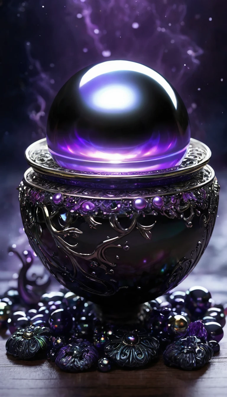 In the darkness, the black pearl radiates a mysterious purple light, like a pair of mysterious eyes watching. It carries the curse of an Egyptian pharaoh. Immerse yourself in the magical beauty of the black pearl. Its magical light seems to tell a mysterious fairy tale. This black pearl is not for the faint of heart. Its light can enchant you, but it can also bring unexpected things.
