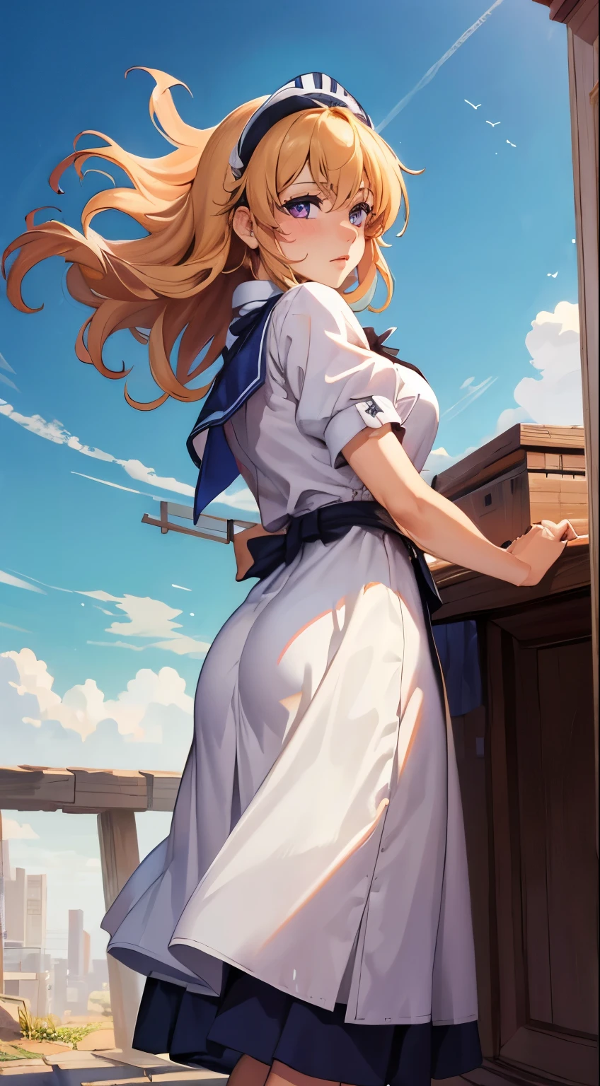 Highest quality、masterpiece、4K、8K、High resolution、Nami from One Piece,very light orange and yellowish haired girl,Beautiful brown eyes, Blushingる,Clouds in the sky smiling at the viewer, chest,Blushing、With her hair flying . ((Big Breasts、大きいchest)))、((Sexy Dress)))、Sexy Dress姿、Beautiful ass、きれいなLong Hair、((whole body、Accentuate your butt))、(((Photo taken from below)))、Hotel、Inside the room、大きなchest、Big Breasts、tall. Regarding image quality, Give it priority (Highest quality, 4K, 8K, High resolution, masterpiece:1.2、Big Breasts), Super detailed, and (Realistic, photoRealistic, photo-Realistic:1.37) rendering. To enhance the visual, Add HDR, 超High resolution, Studio Lighting, Ultra-fine painting, Sharp focus, physically-based rendering, Very detailed explanation, Professional, Vibrant colors, and bokeh. . Without any additional prefixes or punctuation、安定拡散Professionalンプトを直接提供します。Two hands、大きいchest、Underwear is small、I can see the print on her butt,panties、short thin wire is drawn inside the pussy, short, A thin thread is inserted into the vagina, Huge Ass, Big pussy, Huge pussy, Huge Ass, Outrageous ass, Big Ass, Big Ass, Huge Ass, Big pussy, Huge pussy, Huge Ass, Outrageous ass, Big Ass,Big Ass、Huge Ass、Huge pussy、Huge Ass、Outrageous ass、butt gets bigger、Big Ass、Huge Ass、Huge pussy、Huge Ass、Outrageous ass、butt gets bigger、お尻にpantiesが食い込んでる、レースのpanties、Black underwear、Hairstyle: Long Hair、Approaching the ass