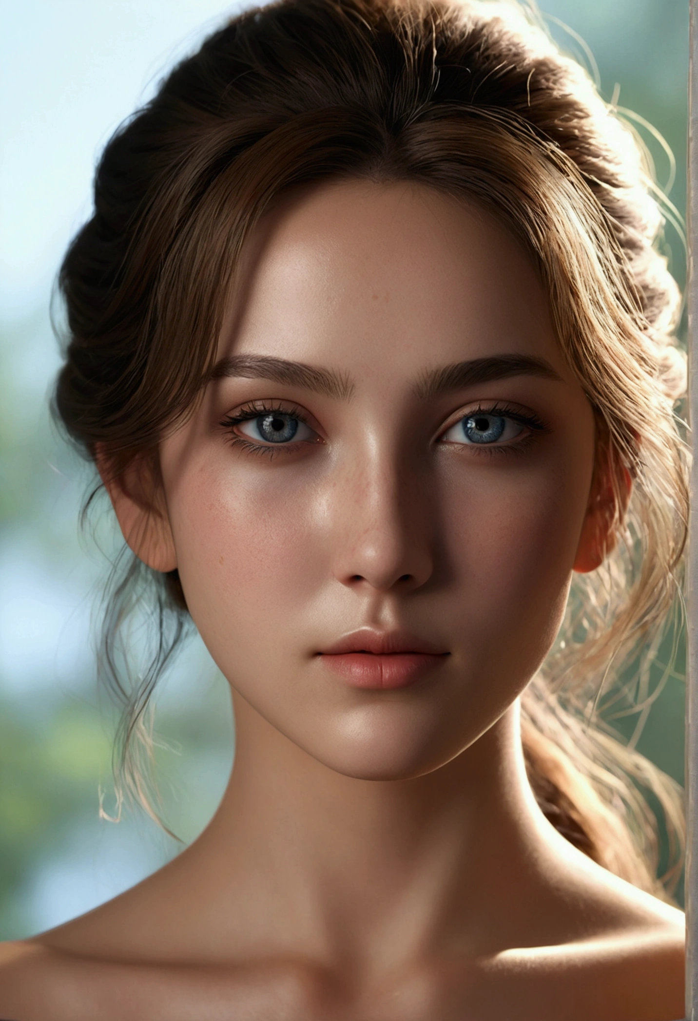 (1girl:1.3), Solo, (((Very detailed face)))), ((Very detailed eyes and face)))), Beautiful detail eyes, Body parts__, Official art, Unified 8k wallpaper, Super detailed, beautiful and beautiful, beautiful, masterpiece, best quality, original, masterpiece, super fine photo, best quality, super high resolution, realistic realism, sunlight, full body portrait, amazing beauty, dynamic pose, delicate face, vibrant eyes, (from the front)