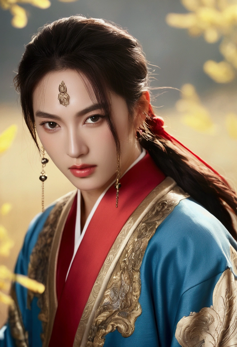 Best image quality、8k、masterpiece：1.3))、Realistic high-quality photos、Highest quality、Characters of Romance of the Three Kingdoms、Realistic、Riding a horse on the prairie、Zhao Yun、Wearing a red robe