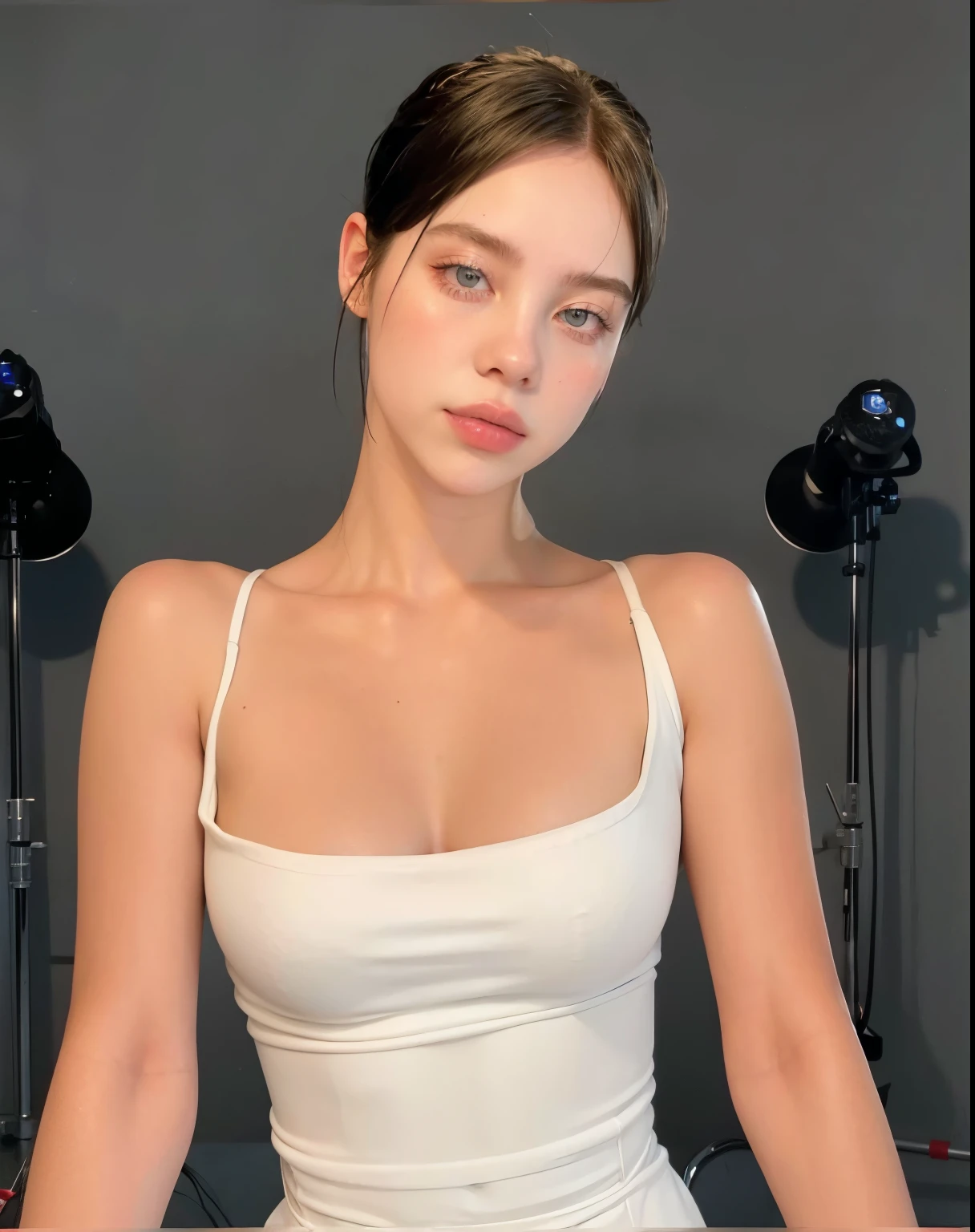 blonde woman with long hair and piercings posing for a photo, with black long hair, with long black hair, perfect white haired girl, ava max, tifa lockhart with black hair, pale porcelain white skin, anime girl in real life, with black hair, extremely black hair, very black hair, with long black hair, her hair is black