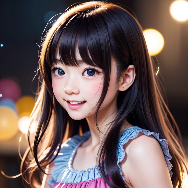 (ExtremelyDetailed ((Personification as a LittleGirl of " グラビアアイドル "))) DelicateClothing Textures. High-level UltraDetailed Wallpaper, (8K TopQuality Masterpiece of CommercialPhoto), PerfectLighting, Absurd MysticSight Tyndall Effect Scattering (StudioGray background with (Overflowing oodles RainbowColor (Starry Particles BokeH))), (Assfocus RoundlyButts) (Exposed SFW) BREAK (Acutance:0.88) (NOGIZAKA FaceVariations) Extremely Detailed KAWAII face, Childish PerfectAnatomy, CaptivatingGaze ReflectiveEyes with (SparklingHighlights:1.28), DoubleEyelids with (Delicate VoluminousLong Eyelashes:0.88), GlossyRED Lips with BeautifulDetails, PUNIPUNI RosyCheeks, Radiant PearlSkin with clear transparency, Glowing DowneyHair, { (Dynamic Joyful expressions LifeLike Rendering:1.4) | (:d) } . (large eyes:-1) . (Flare:-0.5)