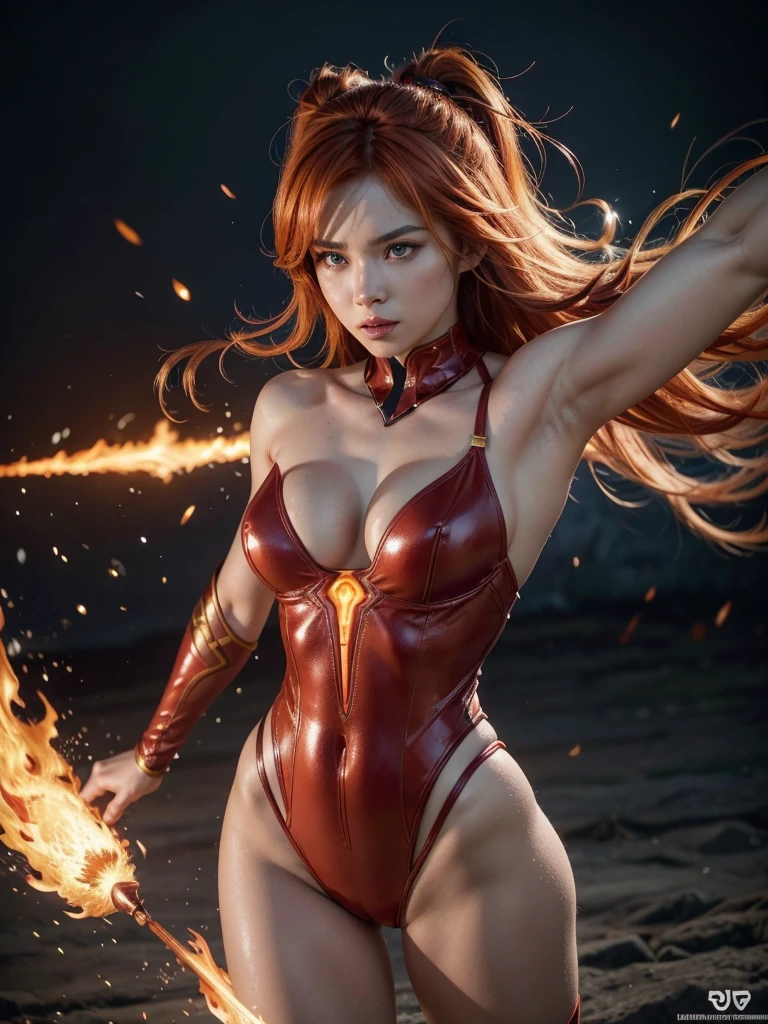If Ember, the fiery Warframe, were human, she would be a figure of vibrant strength and untamed passion. Of average height and athletic build, her movements would be agile and powerful, reflecting a constant energy that seems ready to explode at any moment. Her eyes, a deep amber, would glow like embers, showing a fierce determination and an unbreakable will. She would wear practical clothing, but with touches of red and orange that resembled dancing flames, symbolizing her mastery over fire. Her hair, short and vibrant like a living flame, would be constantly in motion, giving the impression that she is one with the element she controls. Her voice would be firm and full of vigor, capable of inspiring and motivating those around her. Ember's presence would be electrifying and intense, radiating heat and passion, and leaving a lasting impression of unparalleled power and fervor.