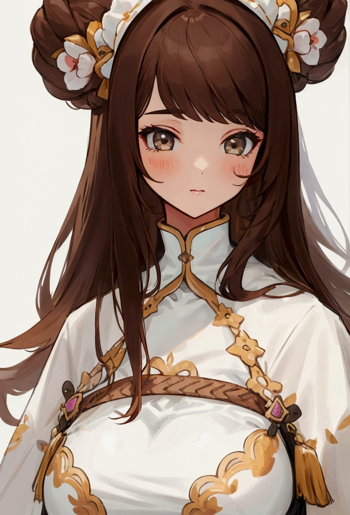 Female, tall, huge, Brown hair
