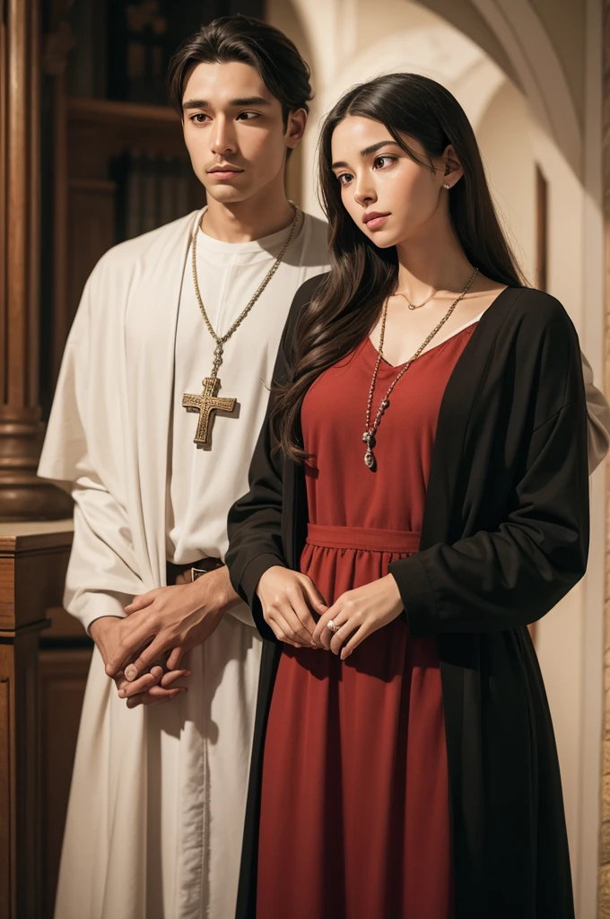 Couple holding a rosary