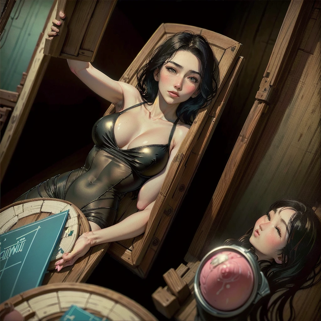 ((Best Quality, 8k, Masterpiece: 1.3)), Clarity: 1.2, Perfect Body Aesthetics: 1.8, Slim Abs: 1.5, (Realistic Detail Eyes, Natural Skin Texture, Realistic Facial Detail), Professional Lighting , photon mapping, light passive , physically based rendering, realistic, a girl, (((medium boobs))), bare breasts,(((extremely sexy, extremely blushing))), delicate skin, fair skin, perfect facial features, masterpiece, rich in details, extremely sexy, Movie lighting, high definition, soft lighting, looking at camera, short guy, 35mm film
