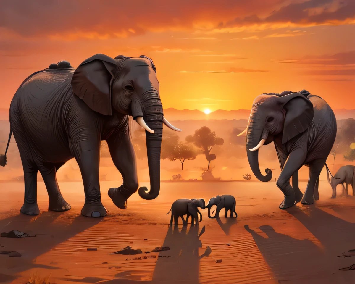 Elephant parent and