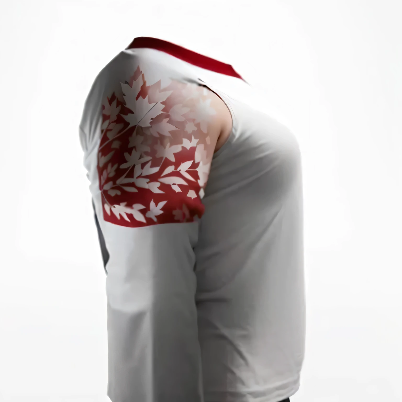 change the sleeve print to Canadian Maple Leaf leaves