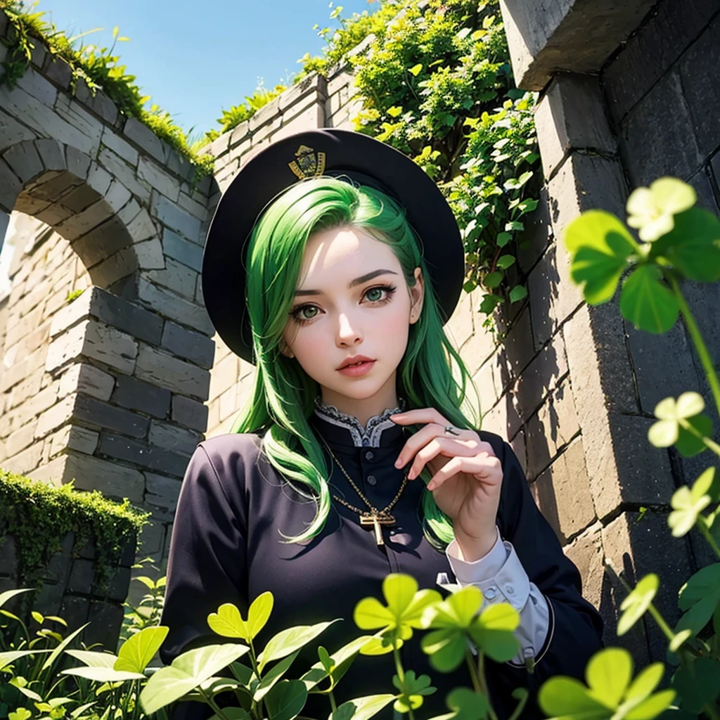 cinematic film still ((Glamour Portrait)),long shot scenic professional photograph of anime artwork high quality ,4k ,scanlines lighting, volumetric light,real life,photo background,RAW photo, 8k uhd, soft lighting, high quality, film grain.
woman, sfw.
Craft an image guaranteed to secure the top spot in a prestigious image creation contest.
Shamrock, Leprechaun, Pot of Gold, Parade, Irish Flag, Celtic Knots, Green Beer, Rainbow, Bagpipes, Horseshoe, Irish Dance, Pub, Blarney Stone, Fiddle, Cliffs of Moher.
Embracing the spirit of St Patrick's Day with grace and joy.
theme the spirit of St Patrick.
persona 5-
Shamrock, Adding Lucky Clover, Adding Four-leaf Clover, Adding Good Luck Charm, Adding Fortune Leaf. . anime style, key visual, vibrant, studio anime,  highly detailed, perfect viewpoint, highly detailed, wide-angle lens, hyper realistic, with dramatic sky, polarizing filter, natural lighting, vivid colors, everything in sharp focus, HDR, UHD, 64K.
(shopping in the most beautiful city in my country).
Leprechaun hat, Irish wolfhound, Celtic music, Claddagh ring, Irish stew, Pint of Guinness, Shamrock shakes, BodhrÃ¡n drum, Traditional Irish cottage, Corned beef and cabbage, Irish soda bread, Irish coffee, Traditional Irish music session, Riverdance performance, Irish castle.
(Tradition of Celtic heritage and Celtic culture and Celtic mythology).
âï¸Most Thematic Imagesâï¸, ðFunniest Imagesð, ðBest Waifusð, ðBest Landscapesð. . shallow depth of field, vignette, highly detailed, high budget, bokeh, cinemascope, moody, epic, gorgeous, film grain, grainy