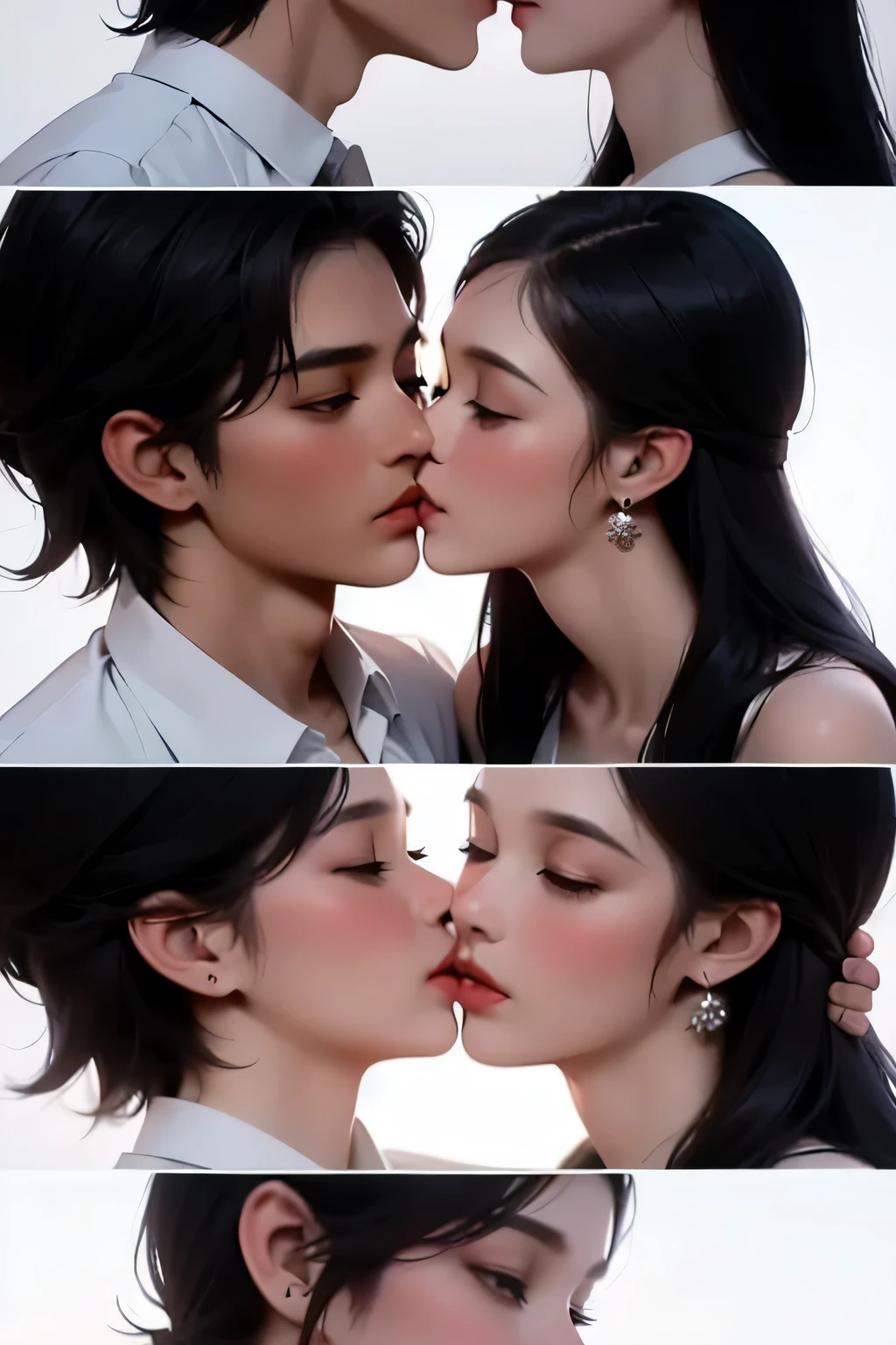arafed image of a woman and woman kissing each other, kiss, wonderful scene, kissing together cutely, lovely kiss, kissing, hot, couple kissing, full scene shot, version 3, visually stunning scene, most memorable scene, the most beautiful scene, still from a terence malik film, best scene, kiss mouth to mouth, shot from movie, wonderful