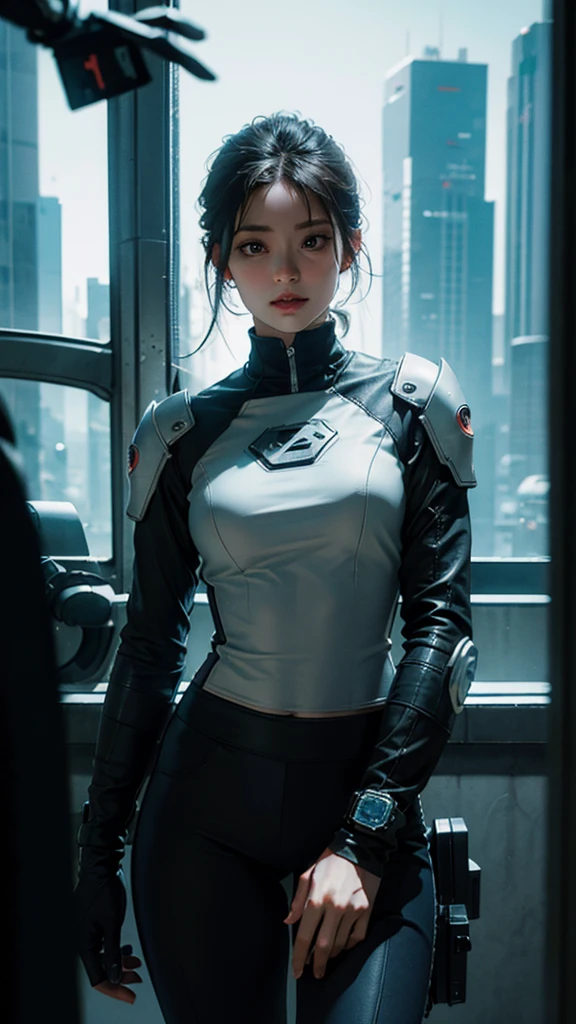 ((Best quality)), ((masterpiece)), (detailed:1.4), 3D, an image of a beautiful cyberpunk female,HDR (High Dynamic Range),Ray Tracing,NVIDIA RTX,Super-Resolution,Unreal 5,Subsurface scattering,PBR Texturing,Post-processing,Anisotropic Filtering,Depth-of-field,Maximum clarity and sharpness,Multi-layered textures,Albedo and Specular maps,Surface shading,Accurate simulation of light-material interaction,Perfect proportions,Octane Render,Two-tone lighting,Wide aperture,Low ISO,White balance,Rule of thirds,8K RAW,