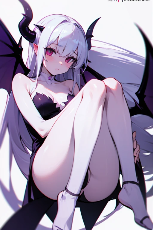 A pair of big white legs，Succubus