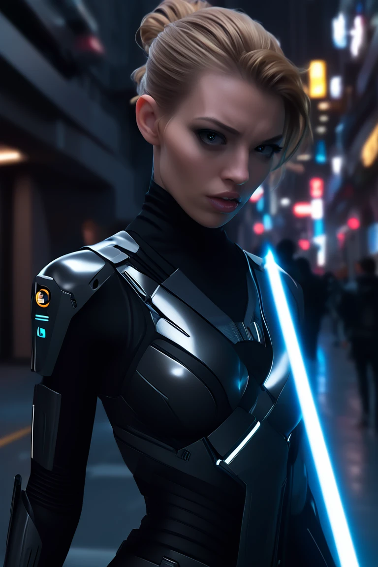 Techwear fashion breathtaking, natural light, dynamic angle, (anti-aliasing:1.2), elegant, soft scattered light, dramatic scene light saber . Futuristic, cyberpunk, urban, (tactical:1.23), sleek, dark, highly detailed digital painting, artstation, concept art, smooth, sharp focus, illustration, art by artgerm and greg rutkowski and alphonse mucha Seven of Nine
