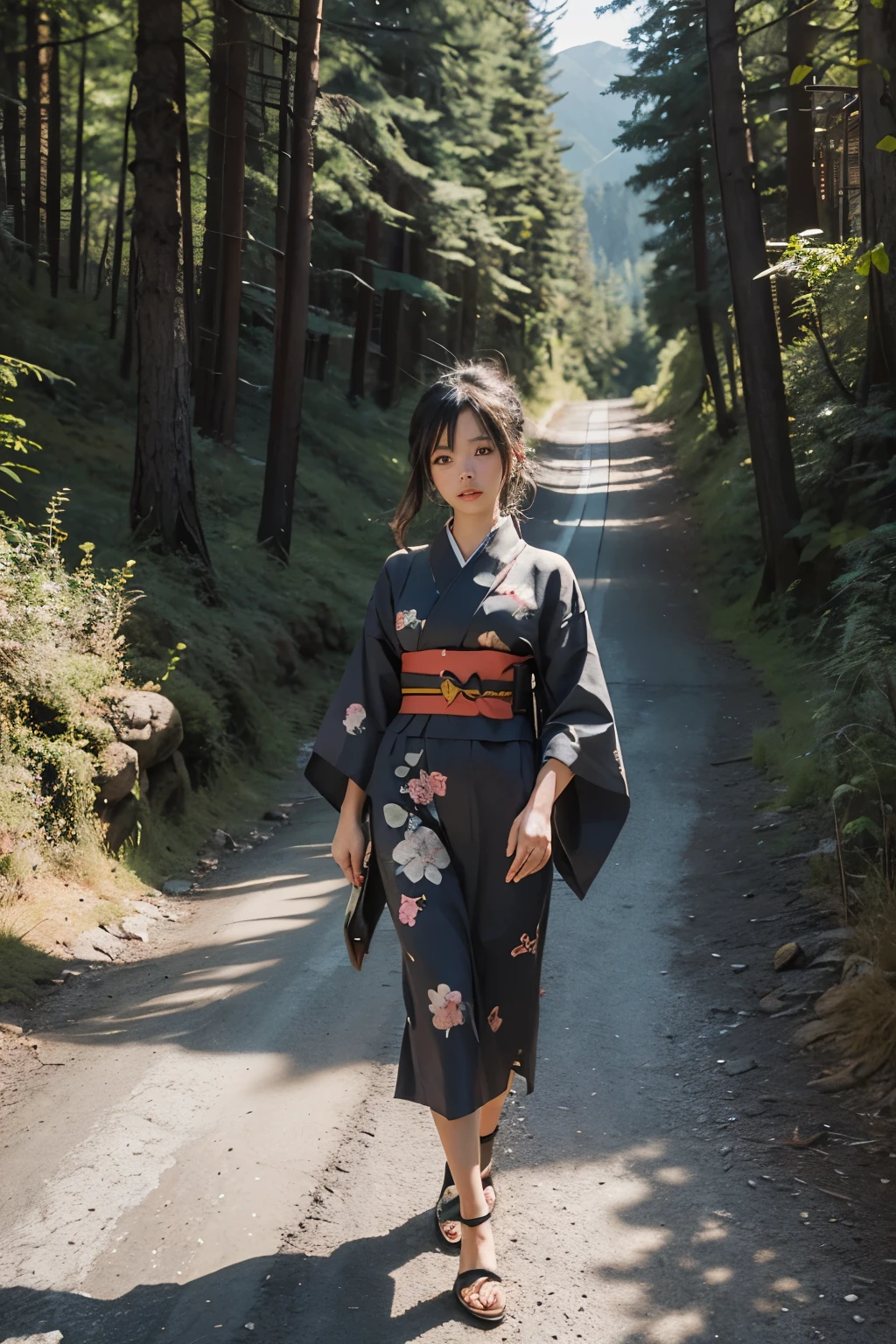 Beautiful,Junko Ishihara,Over Amagi,Prostitute,or period,Years falls,Flame of Love,Disheveled Japanese clothing,In the mountains,The twists and turns of the deep mountains,Flames of Passion,Mature women in their thirties,A devoted beauty,Disheveled Hair,Disheveled outfit,A half-crazed woman obsessed with love,Disheveled, thin kimono,thin yukata,A distraught yukata wearer,Female Artist,Narrow eyes,Single-minded gaze,Simple string belt,or period,Dark mountain path,Crossing the mountain pass,Unpaved mountain roads,On the road through the dark forest,Unpaved road,Promenade,Mountain trail,Dirt Road,登Mountain trail,When the road wasn't paved yet,Old mountain path,ground road,carriage,rickshaw,She's wearing light clothing and her chest is exposed.,Beautiful Mature Woman,Her chest is open, exposing her beautiful nipples.,A narrow, winding road leading uphill,Mountain path where you can see the bare ground,A lightly dressed kimono that is slightly disheveled,Road in the Middle Ages,No cars, only horses and rickshaws,A narrow road just wide enough for one person to pass through々A path through a dark mountain forest covered with snow,Ninety-nine percent off,Beautiful nipples,