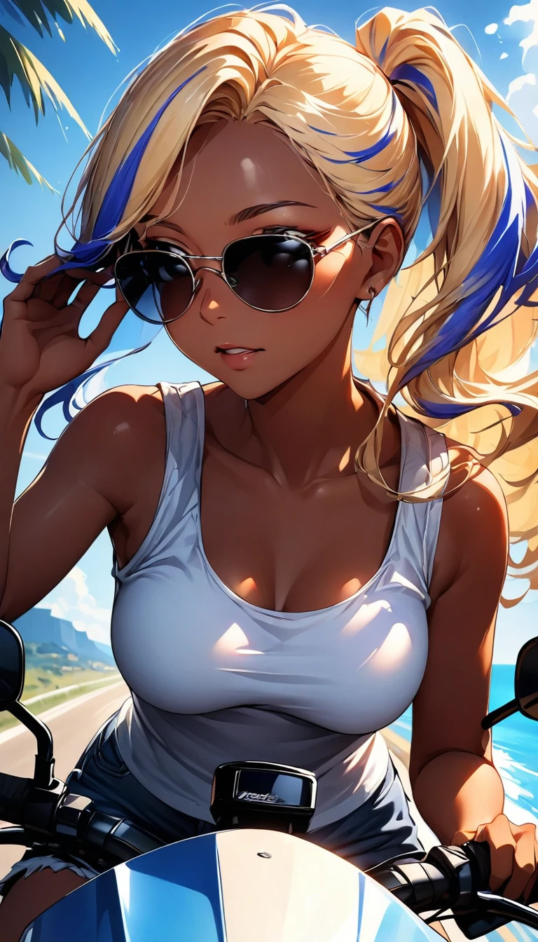 Masterpiece, Barbie in her pink convertible, Long blond Hair, pigtail, sunglasses, Sunny Walther