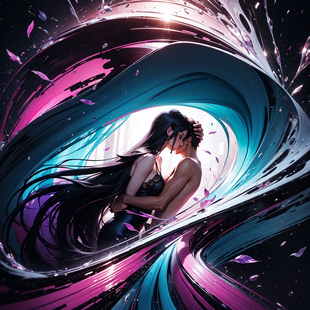 image of interpretation of abstract Love flowing, hd