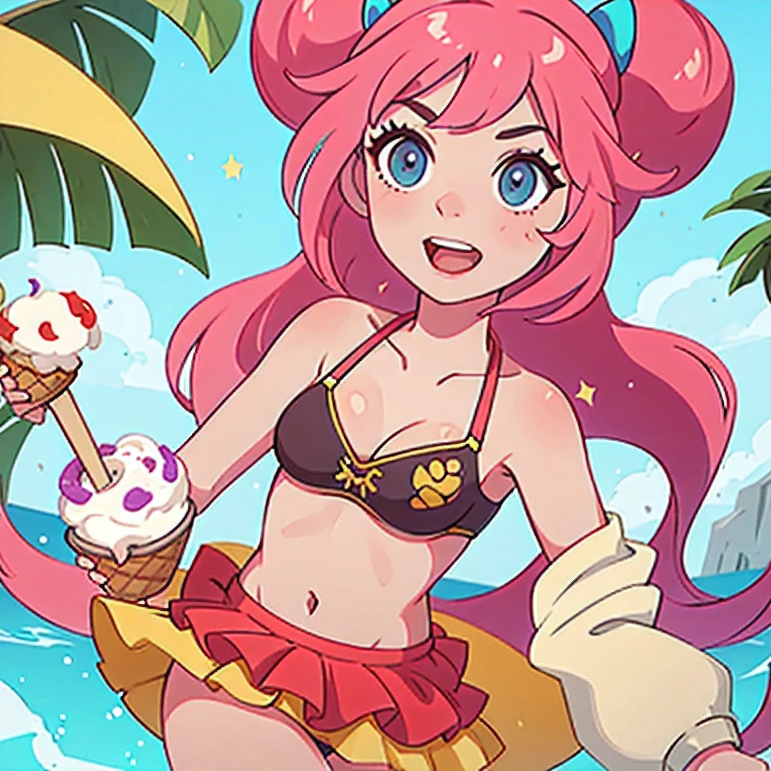 girl in a bikini eating an ice cream cone, eating ice cream, in a bikini, angela white, giorgia meloni, katy perry, in bikini, eating ice - cream, wearing spandex bikini, ice cream on the side, bikini, ice cream, wearing a bikini, candid photo of dirty, shiny plastic bikini, candid shot, cone, 1 girl, solo,in a green dress standing by a wall,portrait of female idol