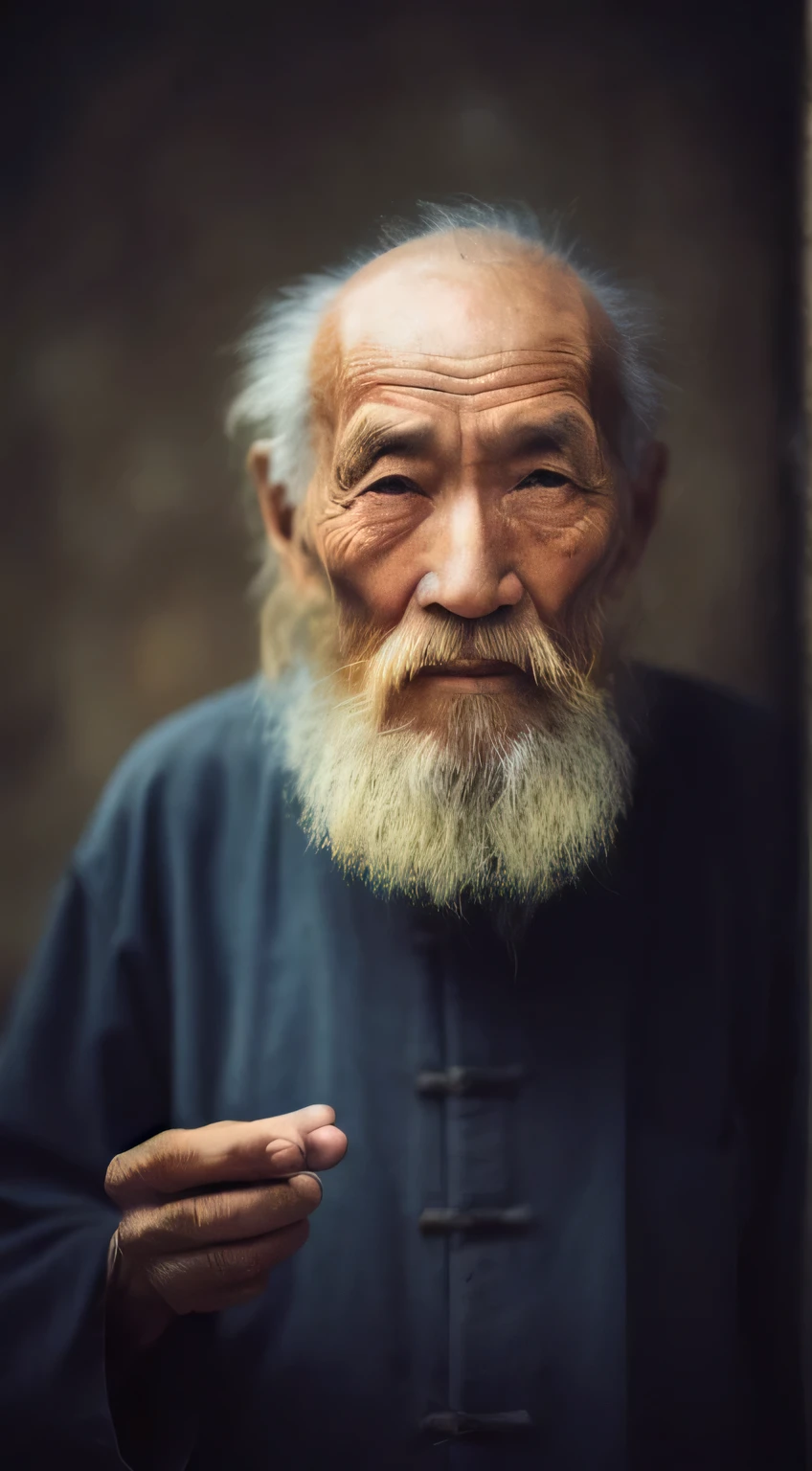 chinese,with a long beard,AAn old man, old man portrait, sharp looking portrait, peaceful expression, Wise old man, stunning portrait, Beautiful portrait, portrait photo of an old man, Old man, a old man, Serene expression, portrait of monk, of an old man, Portrait of an old man, Perfectly centered portrait,high definition