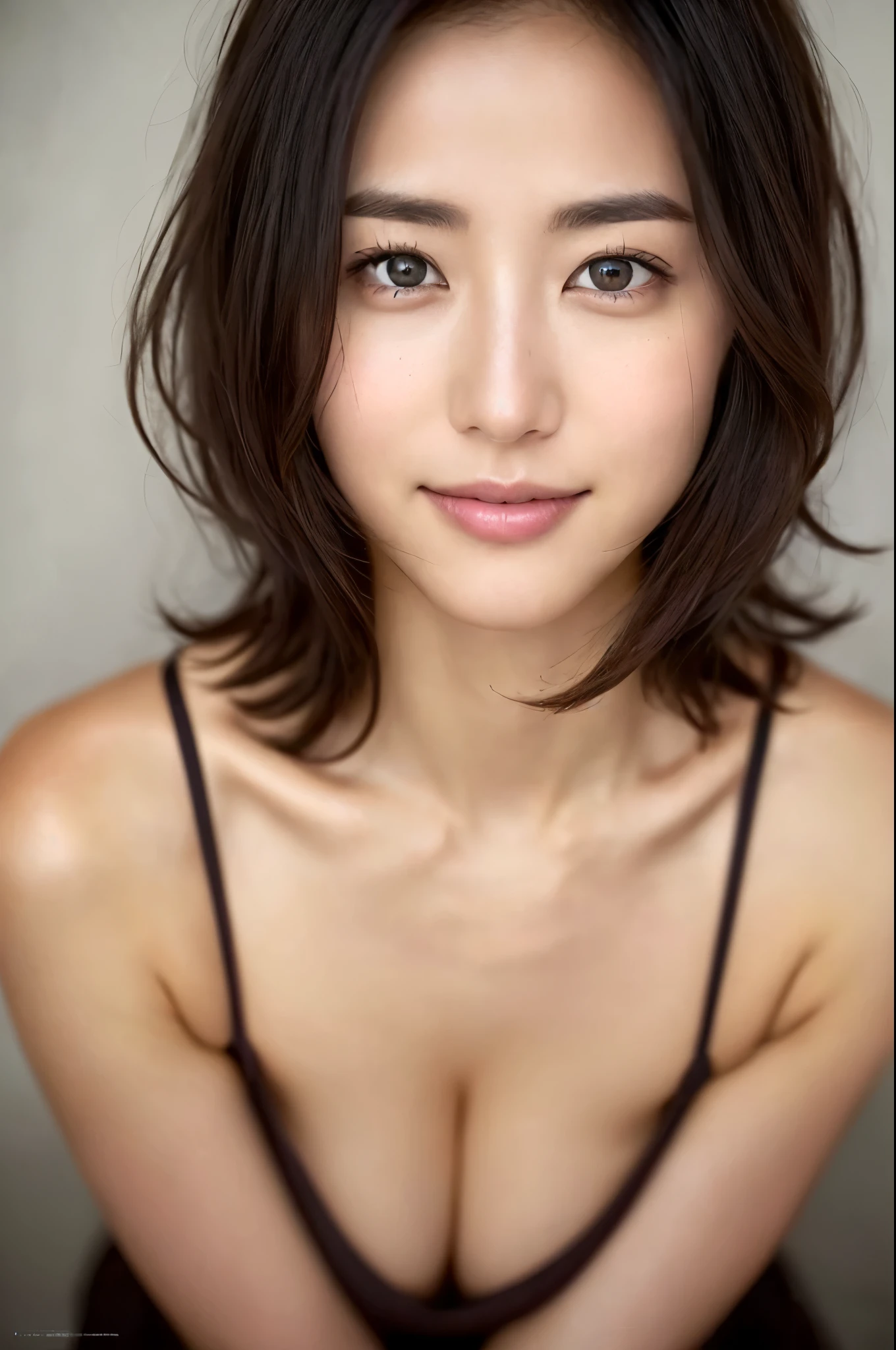 You are a professional photographer。future、Beautiful Eyes、 ((Highest quality)), Clear contours, Woman with beautiful face, (((One Girl,alone))), ((Beautiful Eyes)), Sex Appeal,Albedo and Specular Maps、Accurate simulation、Light Smile、perfect body,Gravure photoshoot、open、noise、Atmosphere、Sense of presence、Thighs、Short Hair、Camity