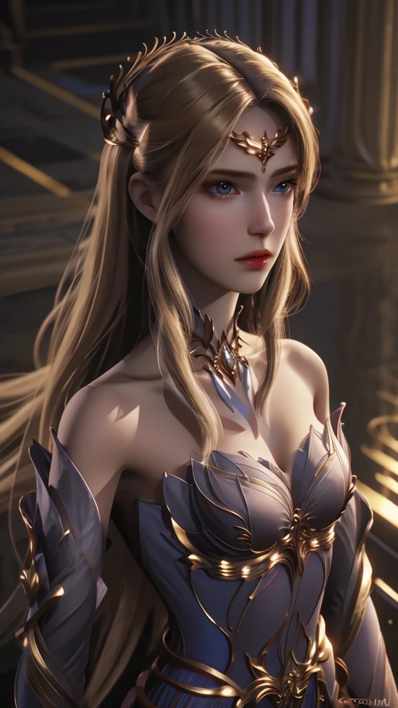 Best quality, masterpiece, ultra high res, (photorealistic:1.4), raw photo, 1girl, off shoulder, cinematic lighting (nude)