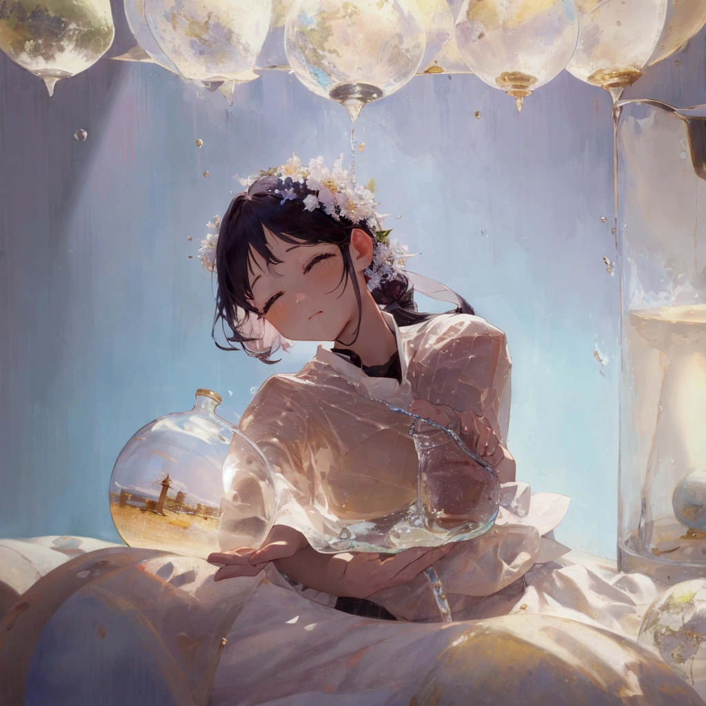 Holding the bottle，A world in a bottle