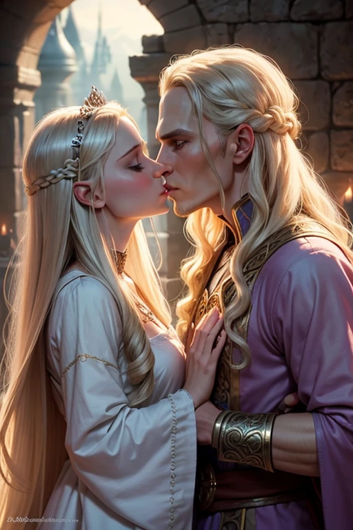 Prince Nuada kissing Princess Nuala