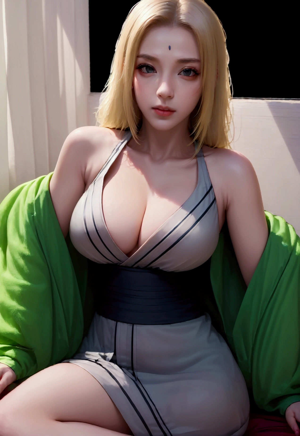 (1girl:1.3), Solo, (((Very detailed face)))), ((Very detailed eyes and face)))), Beautiful detail eyes, Body parts__, Official art, Unified 8k wallpaper, Super detailed, beautiful and beautiful, beautiful, masterpiece, best quality, original, masterpiece, super fine photo, best quality, super high resolution, realistic realism, sunlight, full body portrait, amazing beauty, dynamic pose, delicate face, vibrant eyes, (from the front), She wears Spider-Man suit, red and black color scheme, spider, very detailed city roof background, rooftop, overlooking the city, detailed face, detailed complex busy background, messy, gorgeous, milky white, highly detailed skin, realistic skin details, visible pores, clear focus, volumetric fog, 8k uhd, DSLR, high quality, film grain, fair skin, photo realism, lomography, futuristic dystopian megalopolis, translucent Tsunade senju blonde hair , Tsunade senju from Naruto