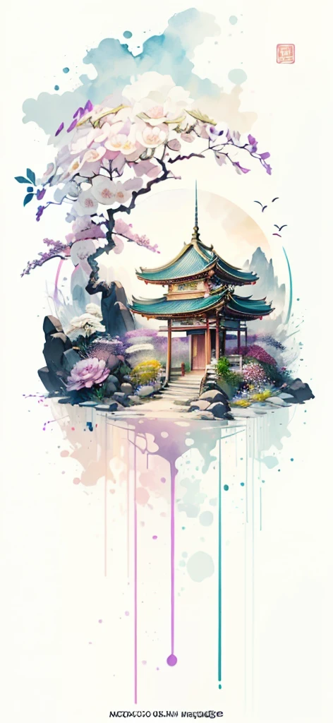 (Art by Numbers,Inks and washes:1.2)，Nobody, Mountain々, wood, Rivers，Flowers，Lotus flower，Purple Flower,沢Mountainの花(Oriental elements, Chinese colors, Senior Color Matching),  (3D sculpture，Rendering with Octane，Volumetric Light，Natural soft light，), (Very delicate:1.2, Losing focus:1.2, Very colorful, Cinema Lighting, Chiaroscuro,Ray Tracing), masterpiece, Super rich,Very detailed,8k, Zurrison_style_wonderful_wall,Based on purple,Paintings with a lot of purple,(((富士Mountainを書いて)))