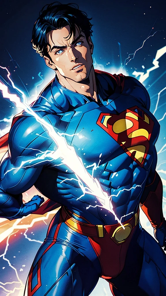 Electric Superman: In the late 1990s, Superman temporarily gained new powers and a new look as "Electric Blue Superman," where he had energy-based abilities and had to wear a containment suit to maintain his physical form.