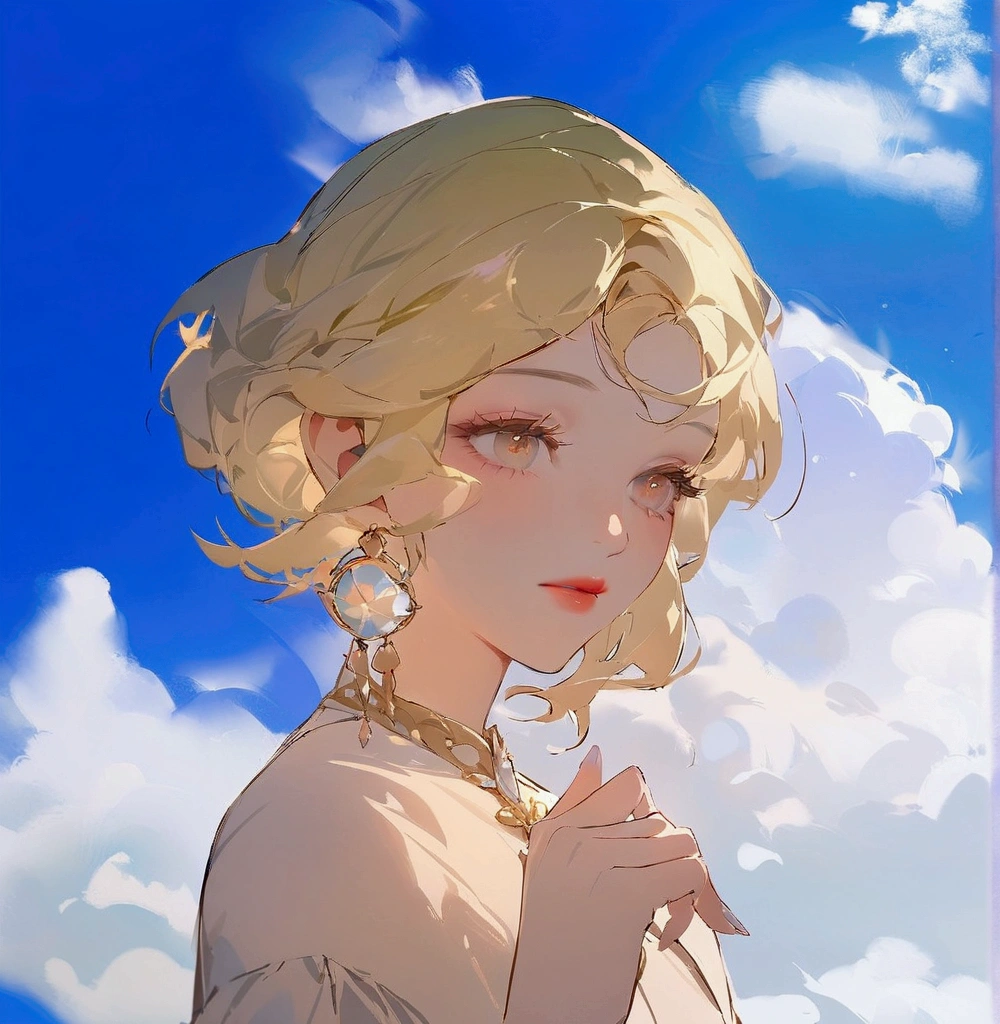 best quality, top quality, superb quality, super quality, ultra quality, extravagant quality, astonishing quality, a woman, Incredibly beautiful, hair sways in the gentle breeze,