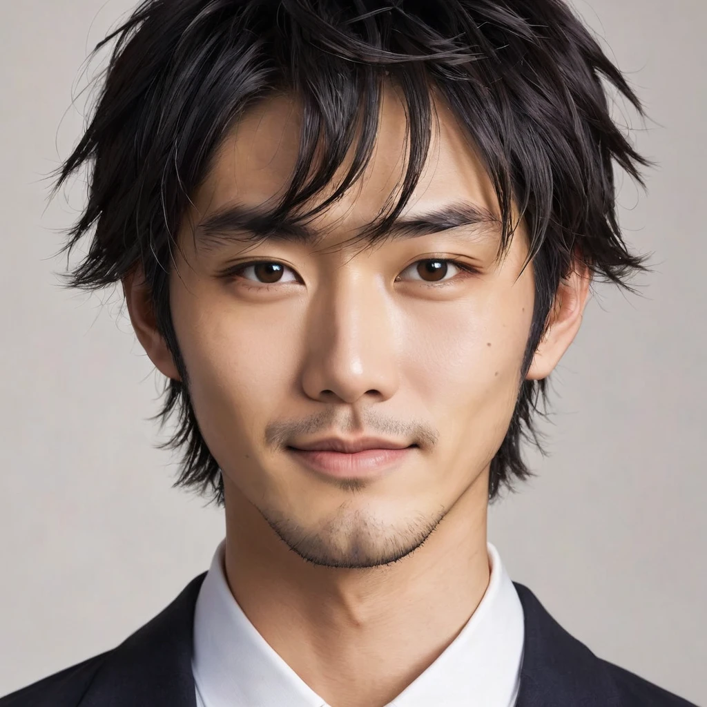 I want a human with a more human appearance and of Japanese ethnicity, man, I want him to have a mean smile and an expression of disgust at what he's seeing, and an extremely strong purple demonic aura that surrounds his entire being, This man will have long hair and wear Daimyo's luxury clothes, will have scarlet purple eyes and appear to be 26 years old at most. captured in an ultra-realistic full HD 4K portrait, detailed texture showing its menacing shape, Immersive atmosphere, high definition shadow play, digitalpainting, nevoa no environment. I want a different monster from each other and make the image darker, obscure, creating a dark and dimly lit horror atmosphere!
