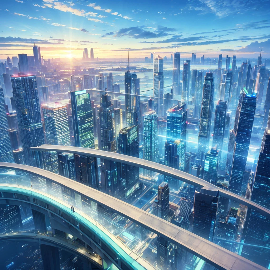 Seaside scenery, Blue sky and clouds、Ultra HD、Ultra-delicate details、(Highest quality,4K,8k,High resolution,masterpiece:1.2),Very detailed,(Realistic,Realistic,Photorealistic:1.37),Futuristic floating city,Future Technology,Huge urban high-tech tablet platform,airship,Floating in the sky,Future City,小さなairshipが周囲に,High-tech hemispherical platform,Colorful lights,High-level architecture,Modern architecture,Skyscraper,Access the cloud,Beautiful views,City view,Impressive design,Seamlessly blending with nature,vibrant and lively atmosphere,Future Transportation Systems,No Parking,Transparent path,Lush greenery,Sky Garden,waterfall,Spectacular Skyline,Reflection on the surface of the water,Shining River,Architectural Innovation,Futuristic skyscrapers,Transparent Dome,The building has an unusual shape,Elevated walkway,Impressive Skyline,Glowing lights,Future Technology,minimalist design,Scenic spots,panoramic,tower that pierces the clouds,Vibrant colors,Spectacular sunrise,Spectacular sunset,Dazzling light display,Magical atmosphere,Future City,Urban Utopia,Luxury Lifestyle,Innovative Energy,Sustainable Development,Smart City Technology,Advanced Infrastructure,Quiet atmosphere,Nature and technology coexist in harmony,Great cityscape,Unprecedented urban planning,Architecture seamlessly connects with nature,High-tech city,A marvel of cutting-edge engineering,The future of urban living,A visionary architectural concept,Energy-efficient buildings,Harmony with the environment,A city floating above the clouds,Utopian dreams become reality,The possibilities are endless,Cutting-edge transportation network,Green Energy Integration,Innovative Materials,Impressive holographic display,Advanced Communication Systems,Breathtaking aerial views,Quiet and peaceful environment,Modernist aesthetics,Heavenly Beauty