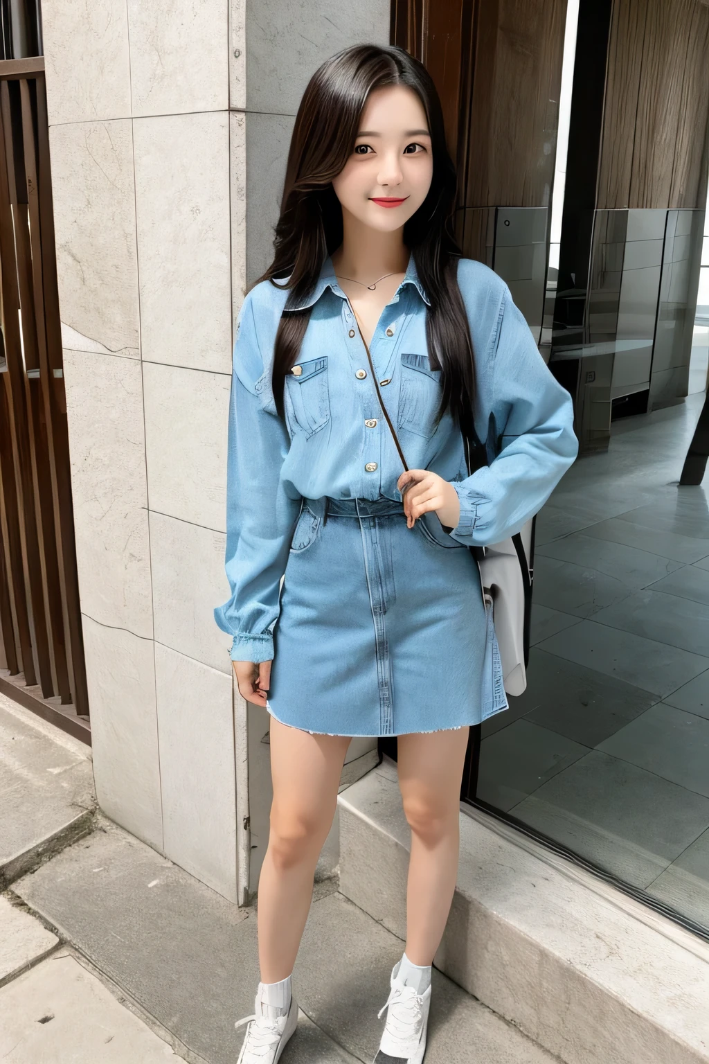 korean girl, picture full body